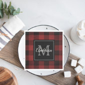 Red Buffalo Kariert | Persönliche Initialzündung | Serviette