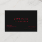 Red Buffalo Kariert | Persönliche Initialzündung | Visitenkarte (Rückseite)