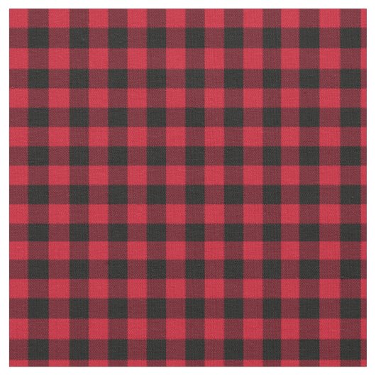 Red Buffalo Kariert, Red Flanell Stoff (Nahaufnahme)