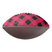 Red Buffalo Kariert Rustic Karo Pattern Football (Gedreht 90)