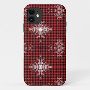 Red Buffalo Kariert Snowflake Pattern Case-Mate iPhone Hülle