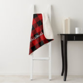 Red Buffalo Kariert Stag Head Familienname Weihnac Sherpadecke (Beispiel)