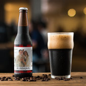 Red Buffalo Kariert- und Persönlichkeitsname und F Bierflaschenetikett