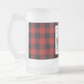 Red Buffalo Kariert- und Persönlichkeitsname und F Mattglas Bierglas (Links)