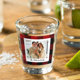 Red Buffalo Kariert- und Persönlichkeitsname und F Schnapsglas