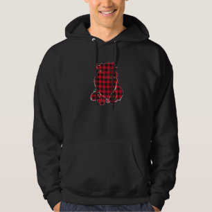 Red Buffalo Kariert Welsh Corgi Dog Christmas Matc Hoodie