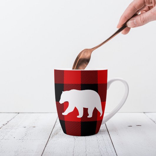 Red Buffalo Kariert & White Bear Milchtasse