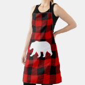 Red Buffalo Kariert & White Bear Schürze (InSitu)