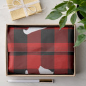 Red Buffalo Kariert & White Bear Seidenpapier (Geschenk)