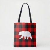 Red Buffalo Kariert & White Bear Tasche (Vorderseite)