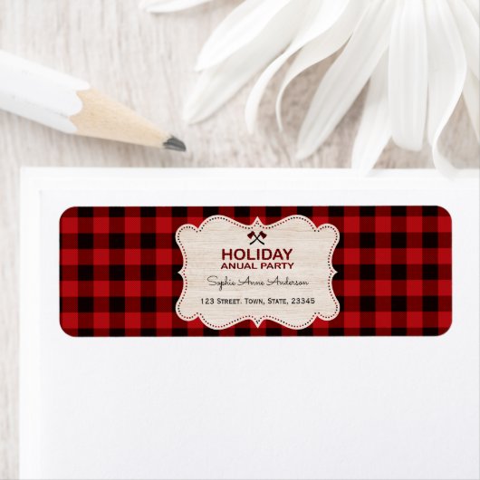 Red Buffalo Kariert Wohn Holiday Party (Insitu)