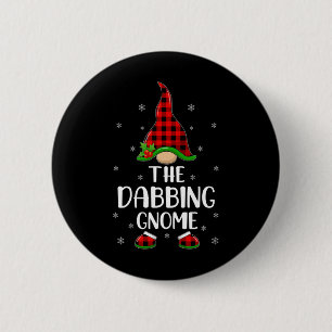 Red Buffalo Kariert zum Dabbing Gnome Chris Button