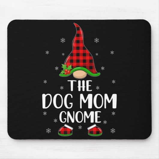 Red Buffalo Kariert zur Mama des Hundes Chris Mousepad (Vorne)