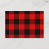 Red Buffalo Karierte Vintage Craft Umschließkarte Begleitkarte (Rückseite)