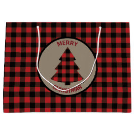 Red Buffalo Karierte Weihnachtsbaume Große Geschen Große Geschenktüte