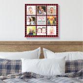 Red Buffalo Karierte Weihnachtsfotografie Collage Leinwanddruck (Insitu (Schlafzimmer))