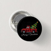 Red Buffalo Karierter Lieferwagen LKW mit Tree Mer Button (Vorne & Hinten)