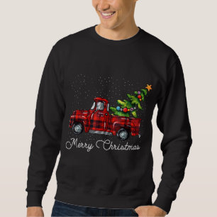Red Buffalo Karierter Lieferwagen LKW mit Tree Mer Sweatshirt