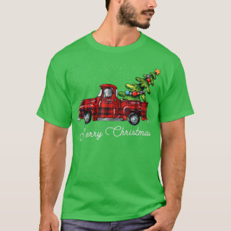 Red Buffalo Karierter Lieferwagen LKW mit Tree Mer T-Shirt