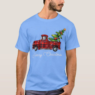 Red Buffalo Karierter Lieferwagen LKW mit Tree Mer T-Shirt