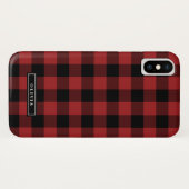 Red Buffalo Karierter Mustername Case-Mate iPhone Hülle (Rückseite (Horizontal))