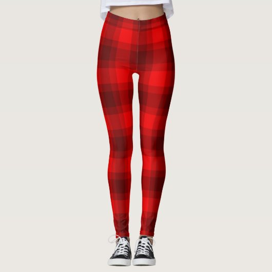 Red Buffalo Kariertes Muster Leggings (Vorderseite)
