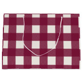 Red Buffalo Karo Kariert Girl Niedlich Minimalisti Große Geschenktüte (Vorderseite)