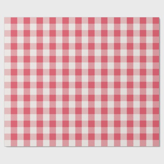 Red Buffalo Karo Kariert Holiday Pattern Geschenkpapier (Flach)