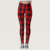 Red Buffalo Karo Kariert Leggings (Vorderseite)