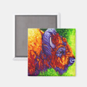 Red Buffalo Magnet (Vorderseite/Rückseite)