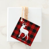 Red Buffalo Pläd & White Deer | Personal Name Geschenkanhänger (Beispiel)