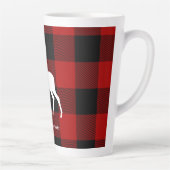 Red Buffalo Pläd & White Deer | Personal Name Milchtasse (Rechts)