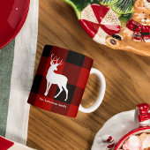 Red Buffalo Pläd & White Deer | Personal Name Tasse