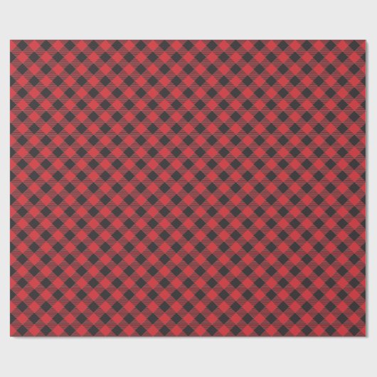 Red Buffalo Plaid Geschenkpapier (Flach)