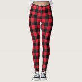 Red Buffalo Plaid  Leggings (Vorderseite)