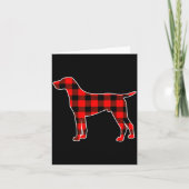 Red Buffalo Plaid Pajama Gsp Christmas Dog Lover M Karte (Vorderseite)