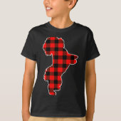 Red Buffalo Plaid Pajama Westie Christmas Dog Love T-Shirt (Vorderseite)