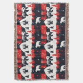 Red Buffalo Plaid Polar Bear Decke (Vorderseite Vertikal)
