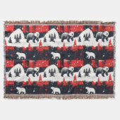 Red Buffalo Plaid Polar Bear Decke (Vorderseite)