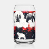 Red Buffalo Plaid Polar Bear Dosenglas (Rechts)