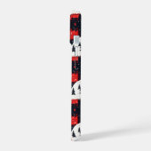 Red Buffalo Plaid Polar Bear iPhone 15 Hülle (Linke Seite)