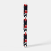 Red Buffalo Plaid Polar Bear iPhone 15 Hülle (Rechte Seite)