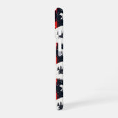 Red Buffalo Plaid Polar Bear iPhone 16 Hülle (Linke Seite)