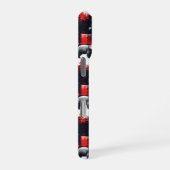 Red Buffalo Plaid Polar Bear iPhone Hülle (Rechte Seite)