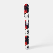 Red Buffalo Plaid Polar Bear iPhone Hülle (Linke Seite)