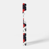 Red Buffalo Plaid Polar Bear iPhone Hülle (Linke Seite)