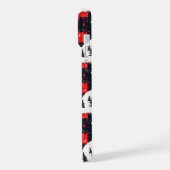 Red Buffalo Plaid Polar Bear iPhone Hülle (Linke Seite)