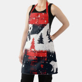 Red Buffalo Plaid Polar Bear Schürze (InSitu)