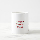 Red Bulb Blue Bulb Tongue Twister Tasse (Mittel)