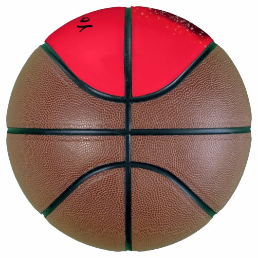 Red Bull Basketball mit benutzerdefiniertem Text (Rechts)